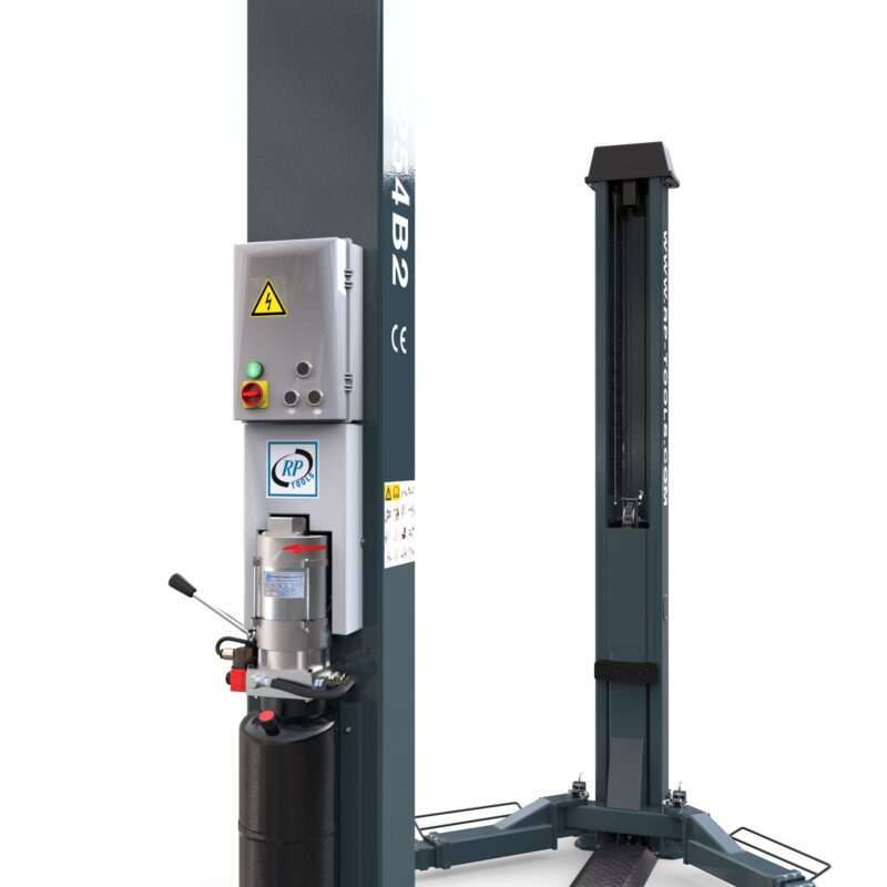 Hefbrug 2-kolommer RP-R-6254B2V-ATC - Onderbouw | RP-Tools (Antraciet) - Afbeelding 3