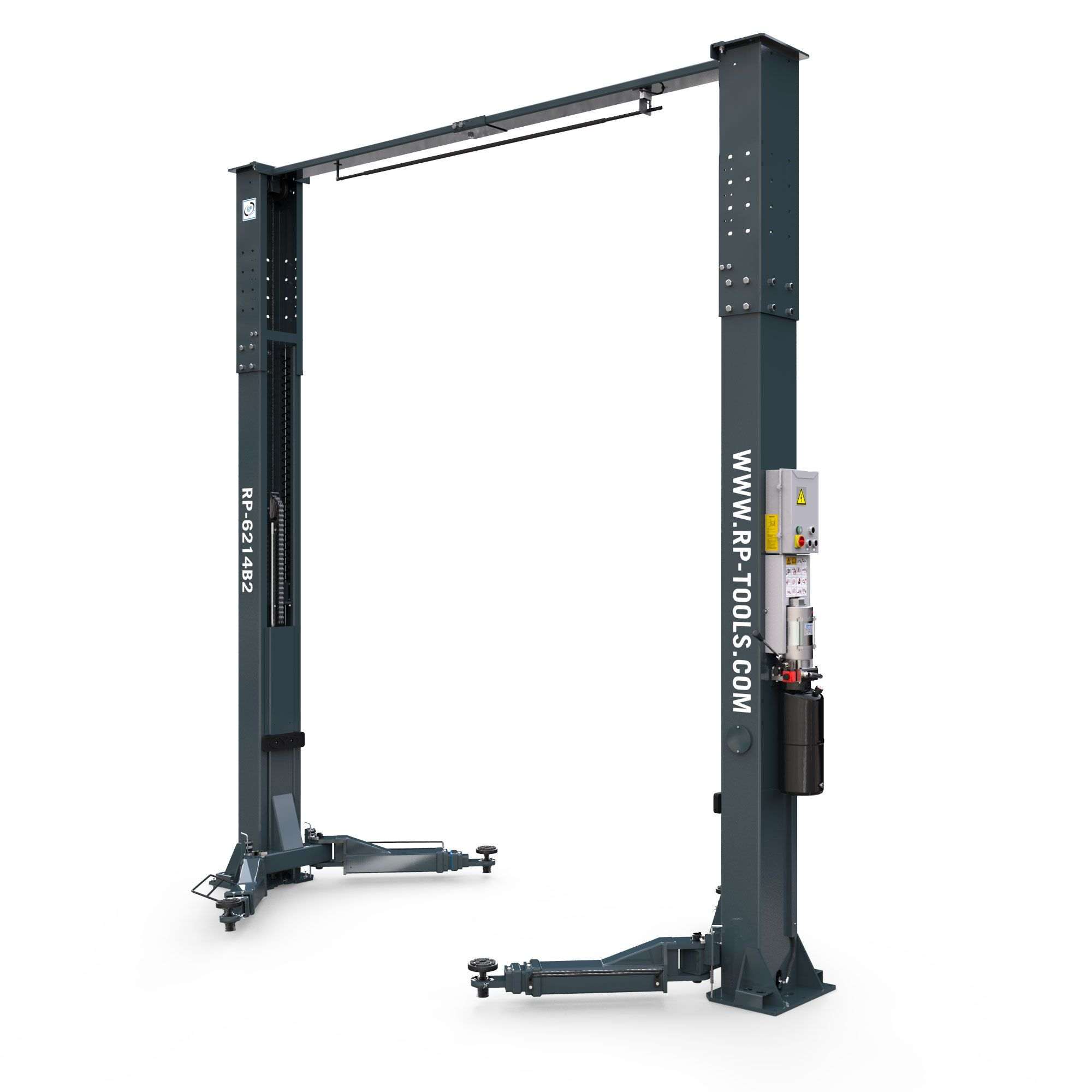 Hefbrug 2-kolommer RP-R-6214B2-ATC - Bovenbouw | RP-Tools (Antraciet)