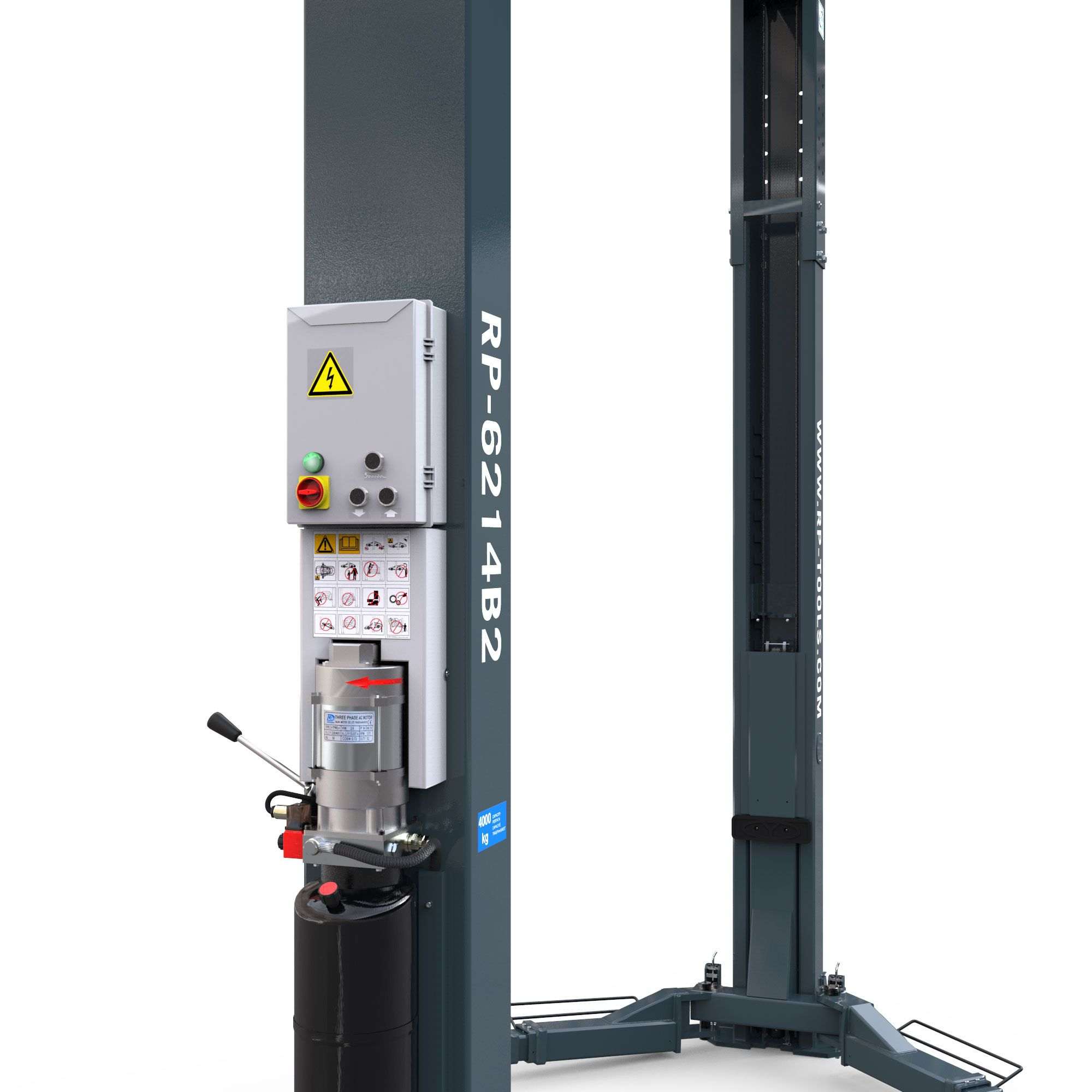 Hefbrug 2-kolommer RP-R-6214B2-ATC - Bovenbouw | RP-Tools (Antraciet) - Afbeelding 6