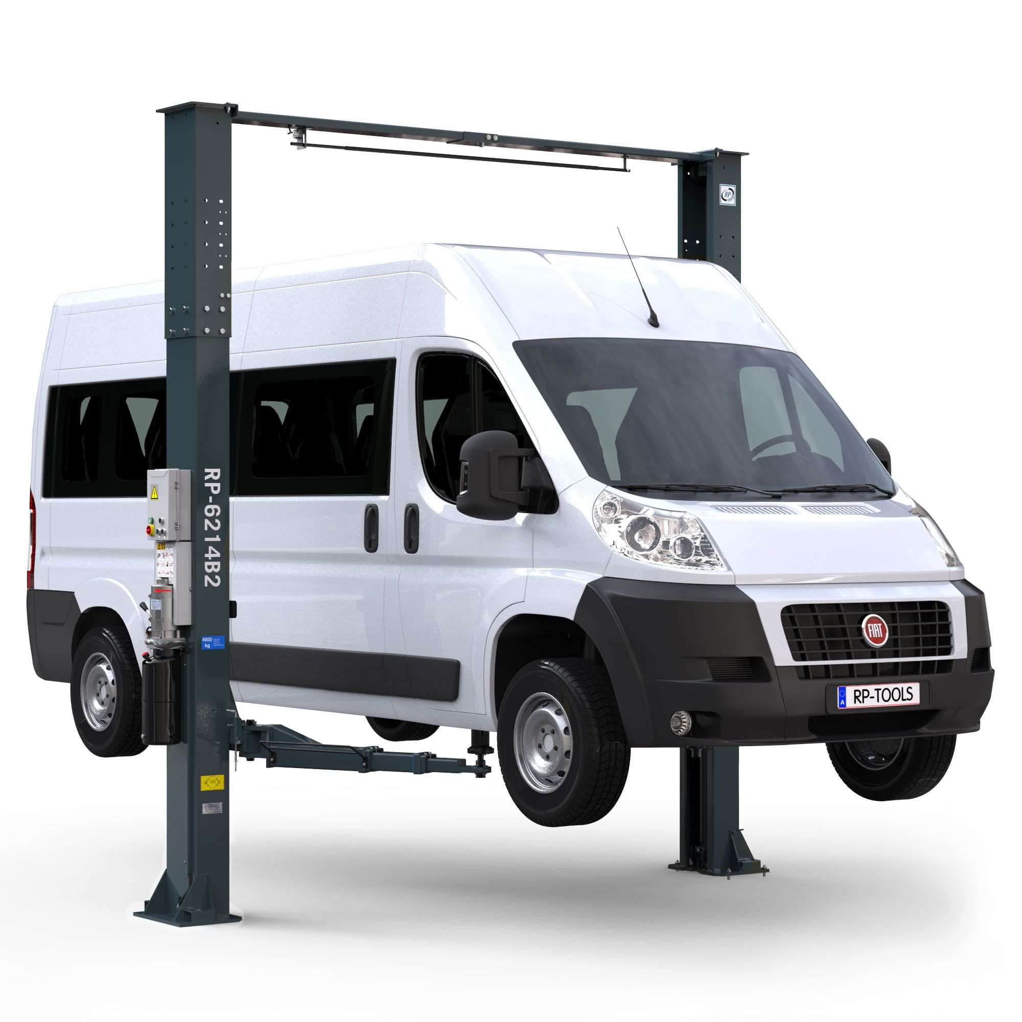 Hefbrug 2-kolommer RP-R-6214B2-ATC - Bovenbouw | RP-Tools (Antraciet) - Afbeelding 2