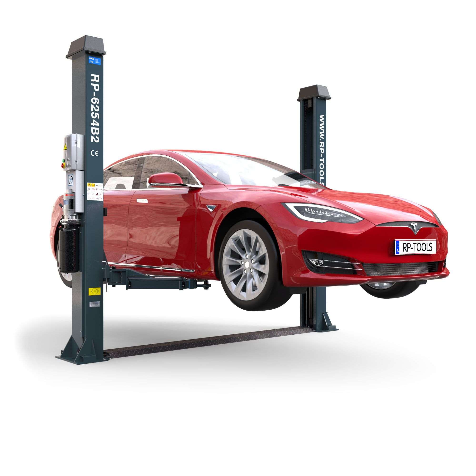 Hefbrug 2-kolommer RP-R-6254B2V-ATC - Onderbouw | RP-Tools (Antraciet) - Afbeelding 4