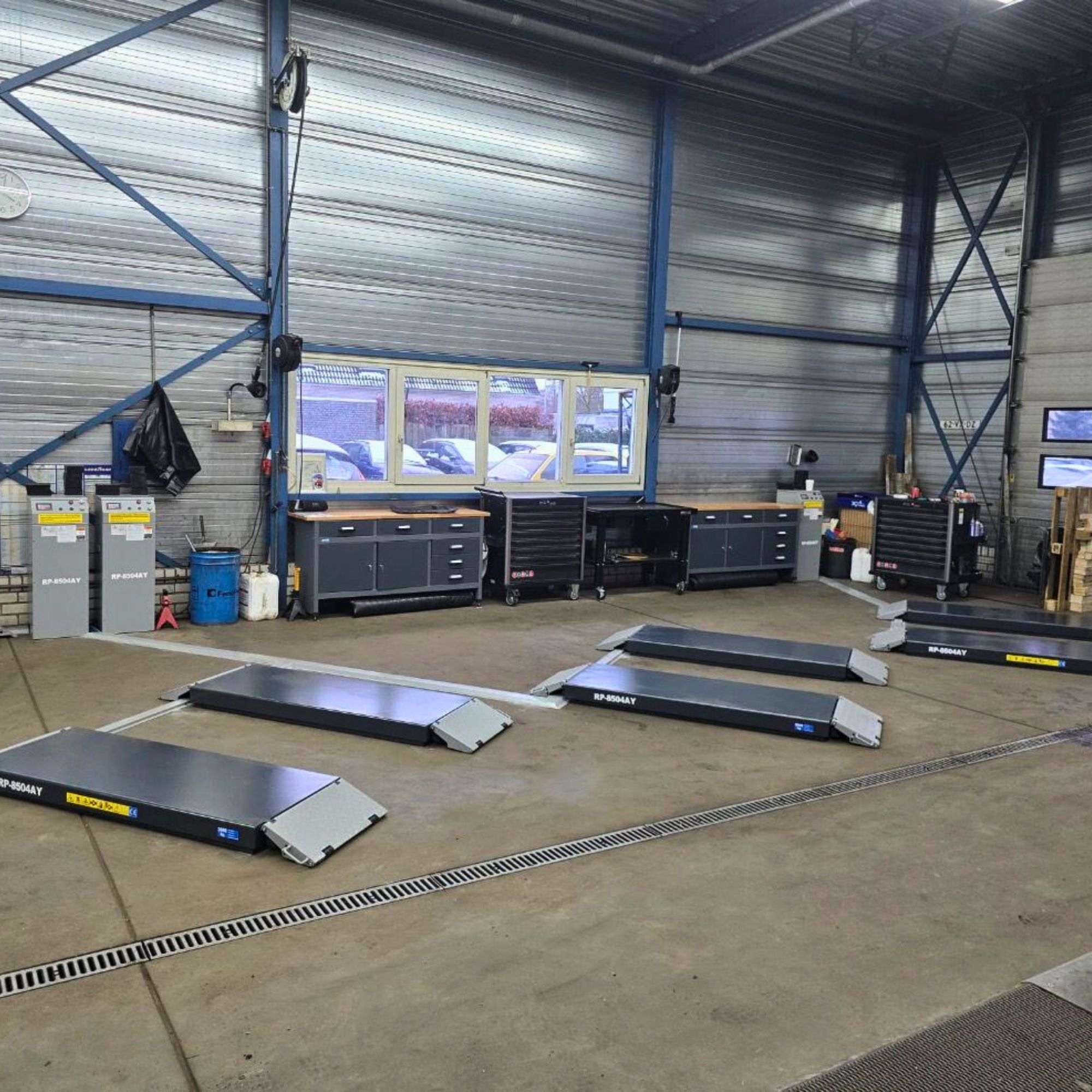 Schaarbrug Wielvrij RP-R-8504AY-ATC - Opbouw - 3T - 400V | RP-Tools (Antraciet) - Afbeelding 12