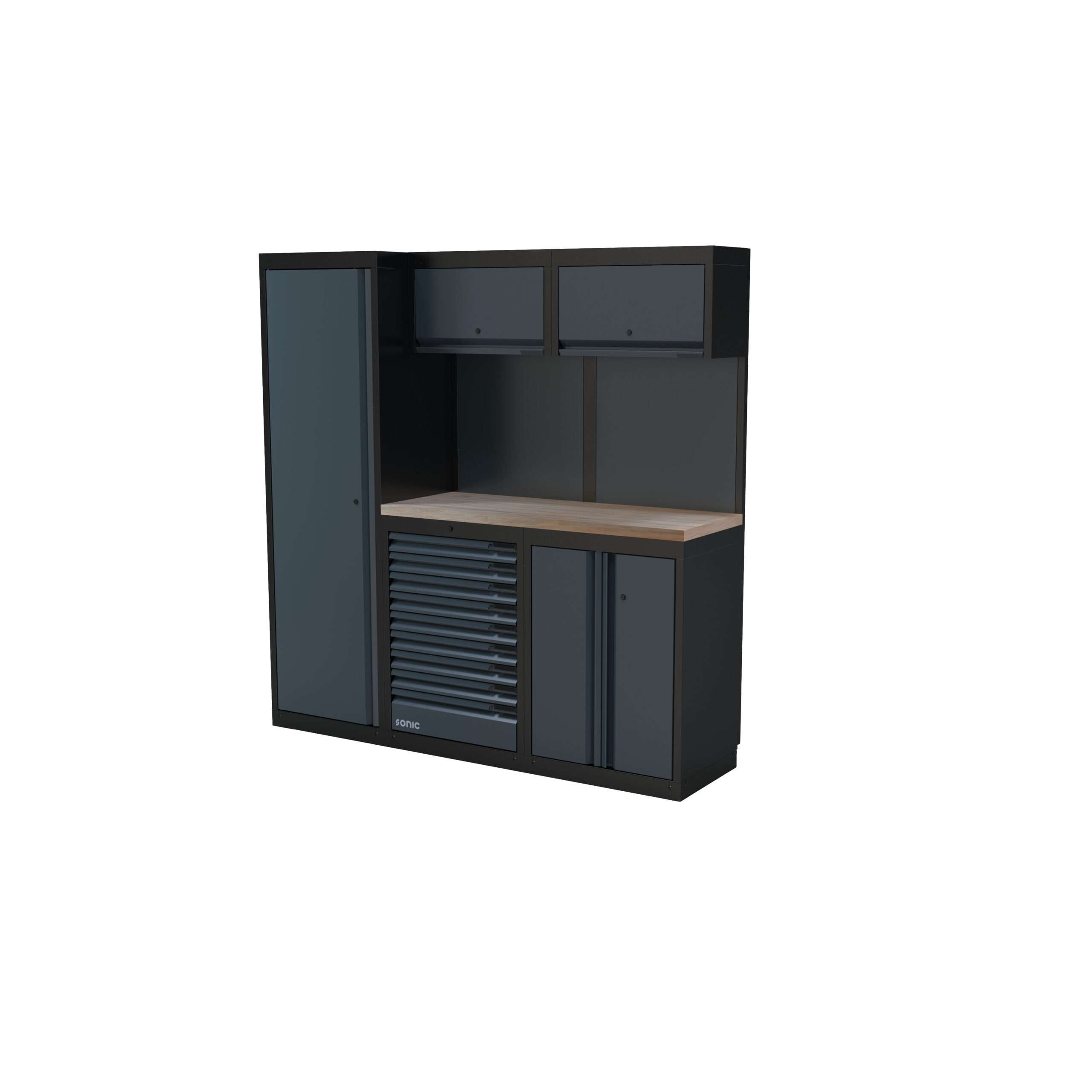 NEXT MSS opstelling 4930601 - houten werkblad hoog - 1958mm | Sonic