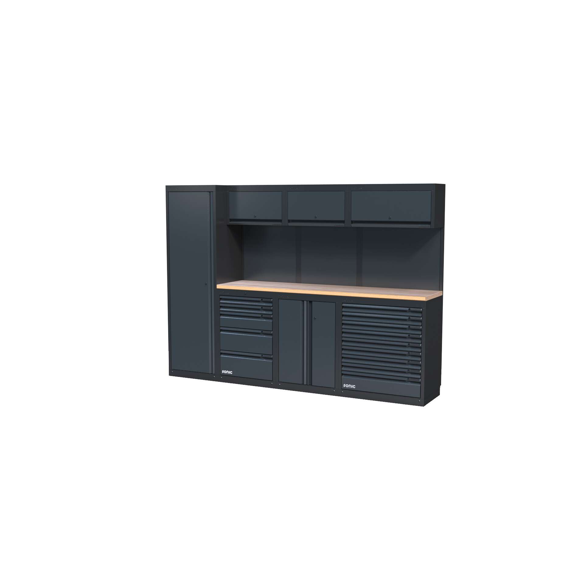 NEXT MSS opstelling 4930604 - houten werkblad hoog - 2803mm | Sonic
