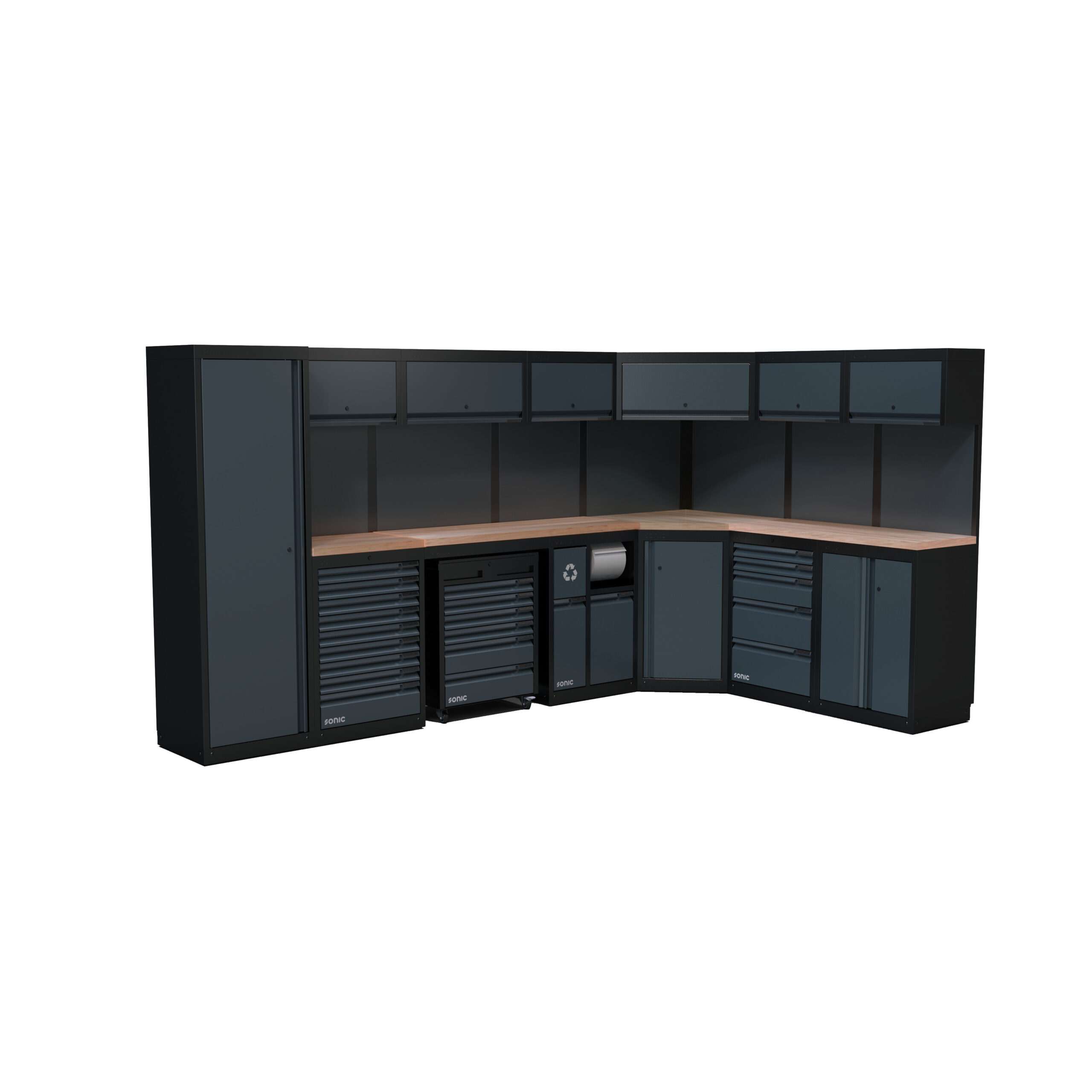 NEXT MSS opstelling 4930606 - houten werkblad hoog - 5026mm | Sonic