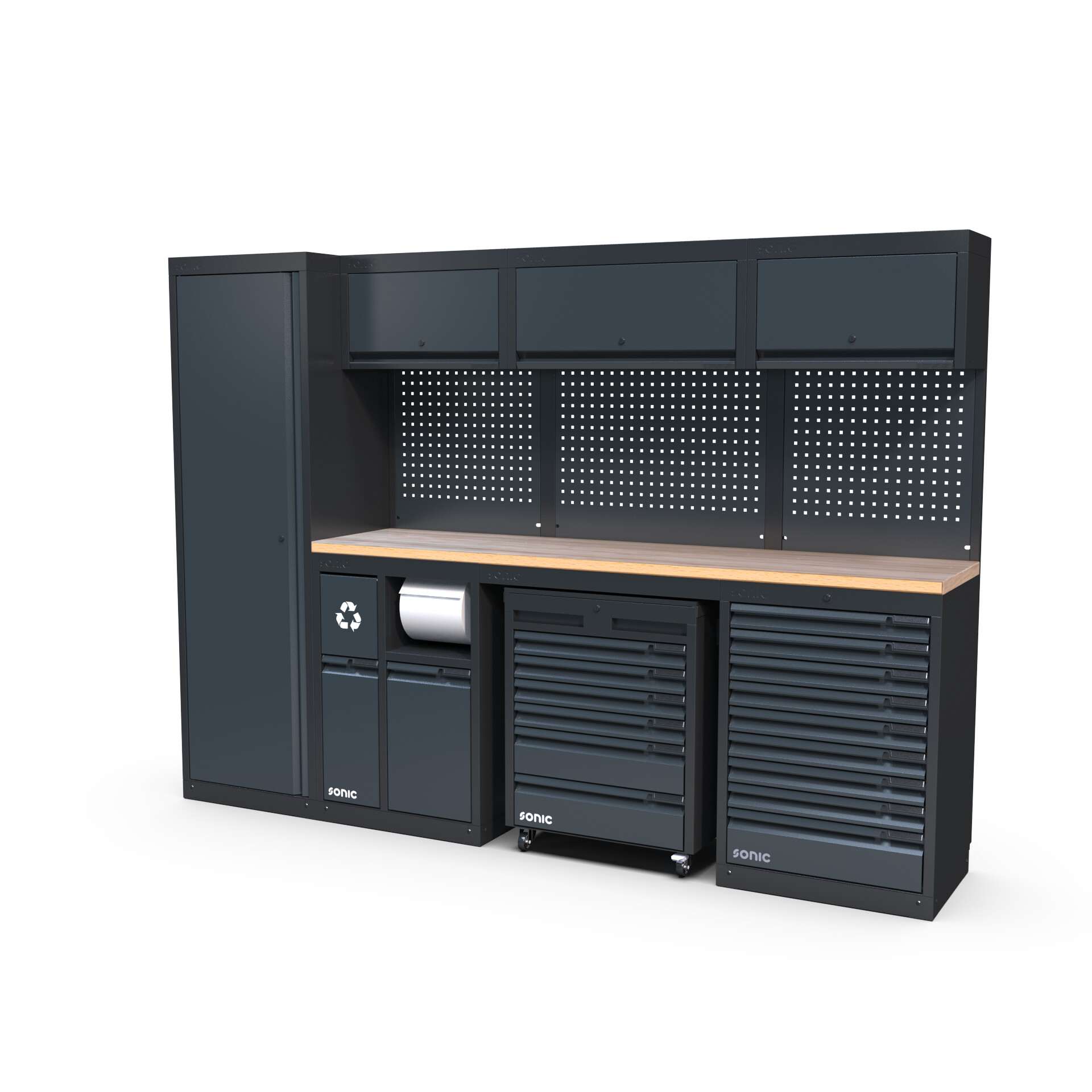 NEXT MSS opstelling 4930803 - houten werkblad hoog - 2803mm | Sonic