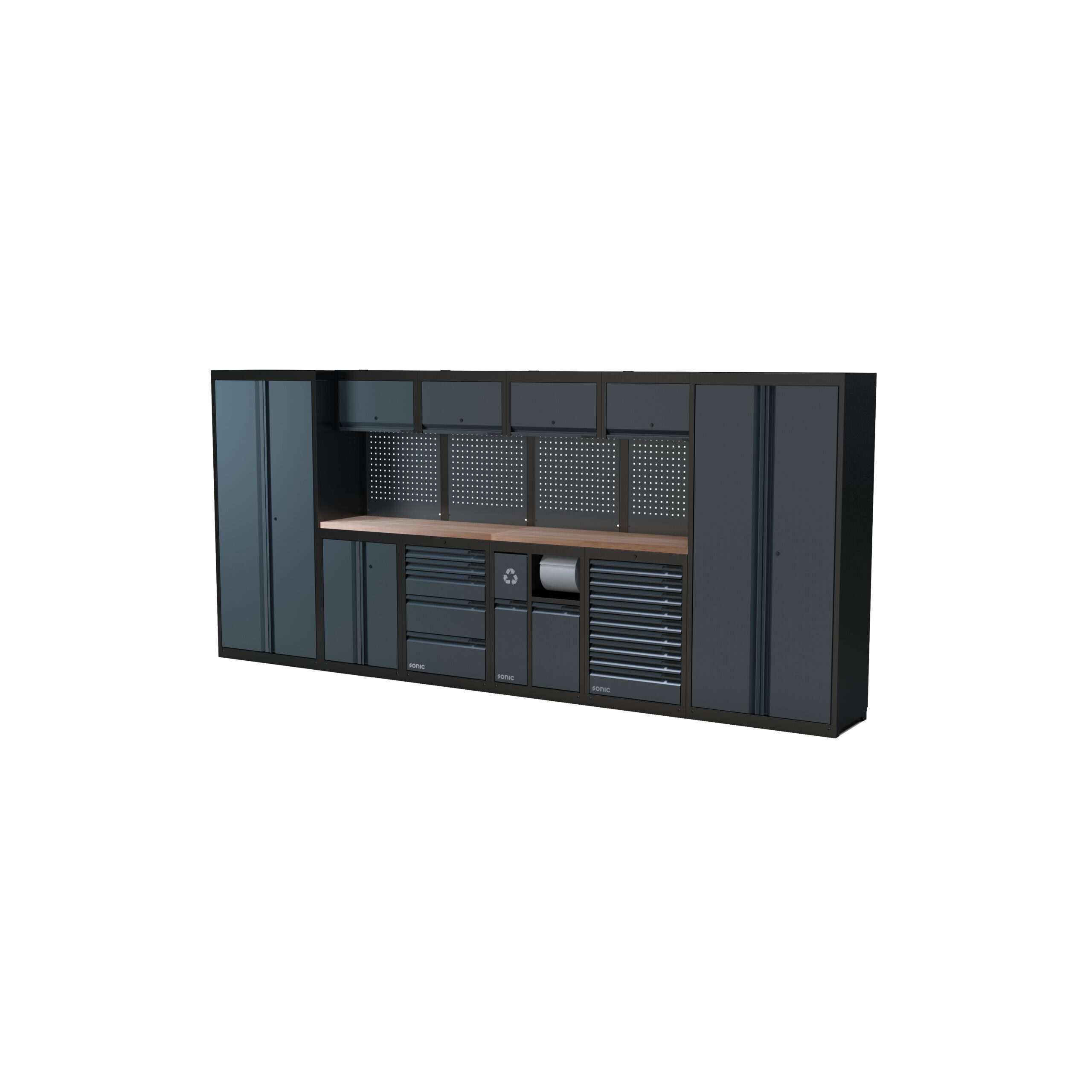 NEXT MSS opstelling 4930805 - houten werkblad hoog - 4524mm | Sonic
