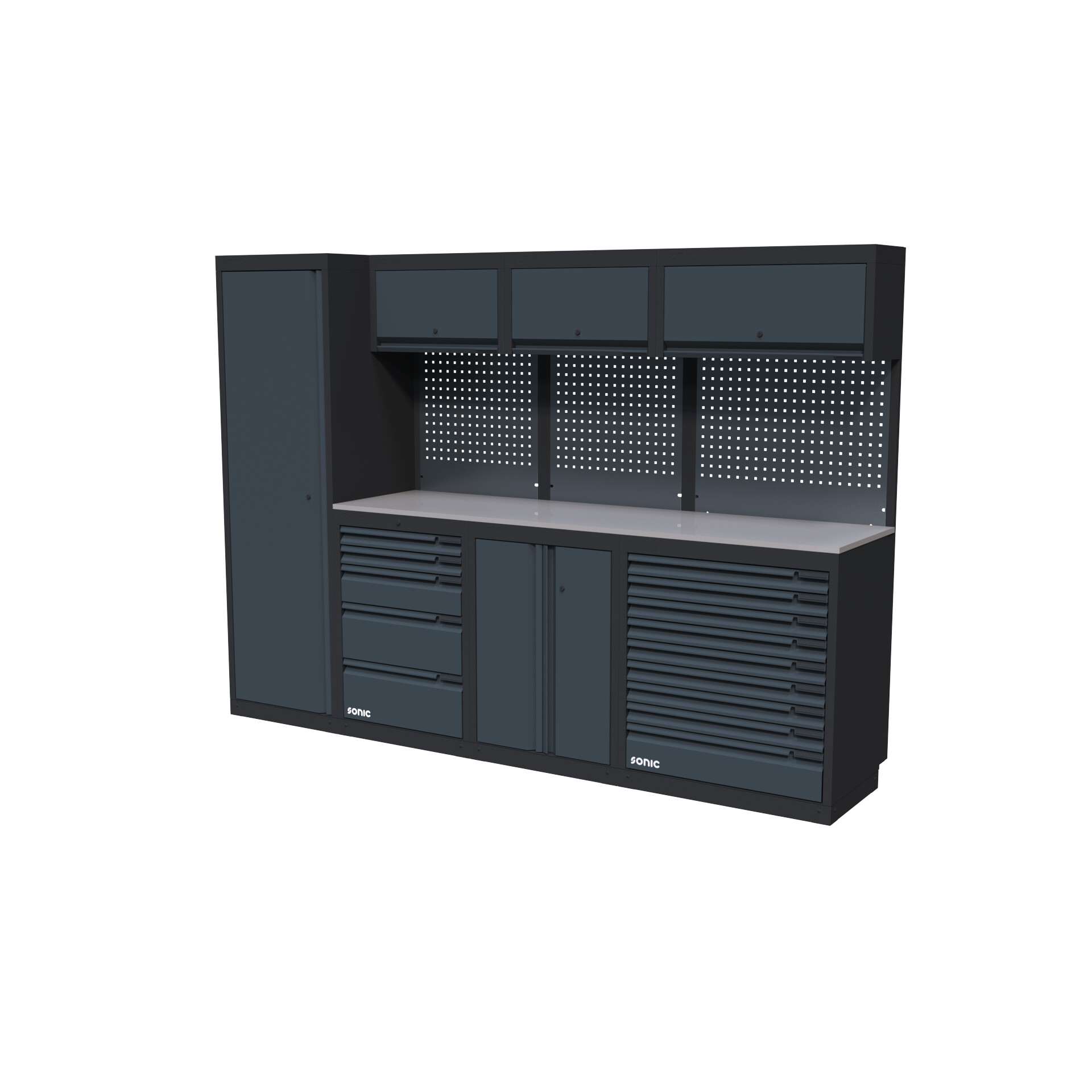NEXT MSS opstelling 4931103 - rvs werkblad extra diep hoog - 2803mm | Sonic